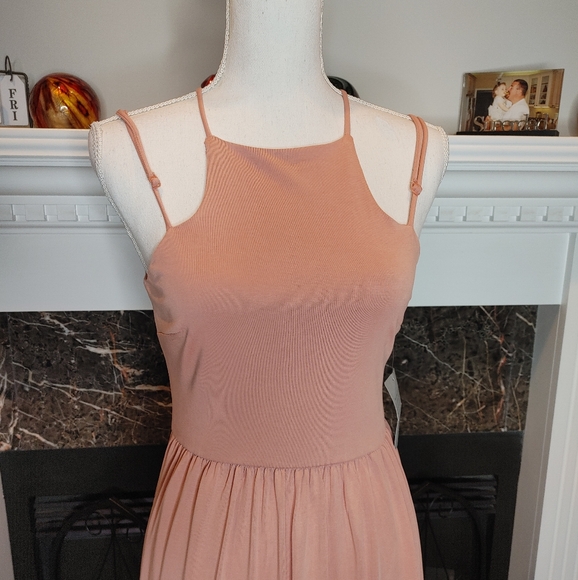NSR TIERED MAXI DRESS, PINK XS - Picture 2 of 10